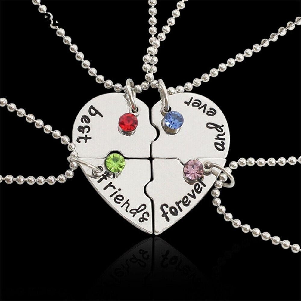 Habelyi 4 Bff Sáng tạo Người bạn thân nhất Vòng cổ bạn bè