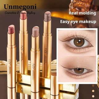 Son phấn mắt UNMEGONI, Bút phấn mắt mờ ba màu, Bút Highlighter chống thấm nước lâu trôi Thích hợp cho người lười biếng