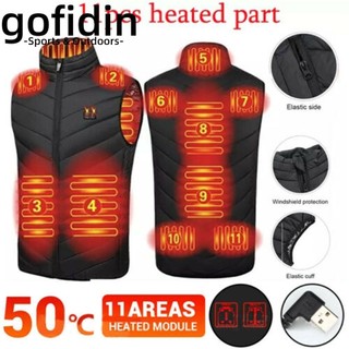 gofidin Khoác Sưởi Ấm Điện Tử USB Chống Gió 11Area Thông Minh Đa Màu Sắc Cho Nam Và Nữ