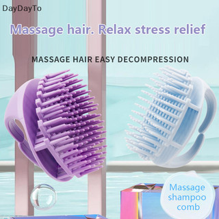 DayDayTo Silicone Shampoo Scalp Hair Massager Shampoo Comb Bath Massage Brush Scalp Massager Hair Shower Brush Comb Patented Product VN