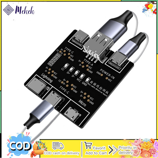 Bảng Mạch Kiểm Tra Cáp Dữ Liệu Nhanh Tương Thích Với Iphone Android Usb Type C