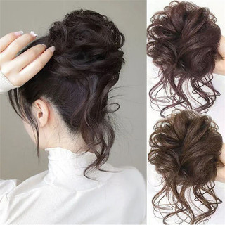 Dây buộc tóc đính tóc giả bằng cao su bồng bềnh