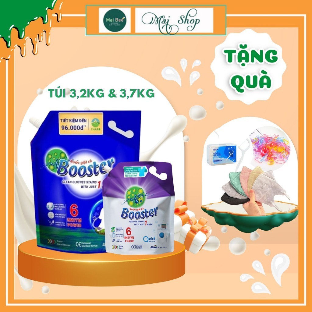 Nước giặt bosster túi 3,2kg - 3,7kg [HÀNG CHÍNH HÃNG]