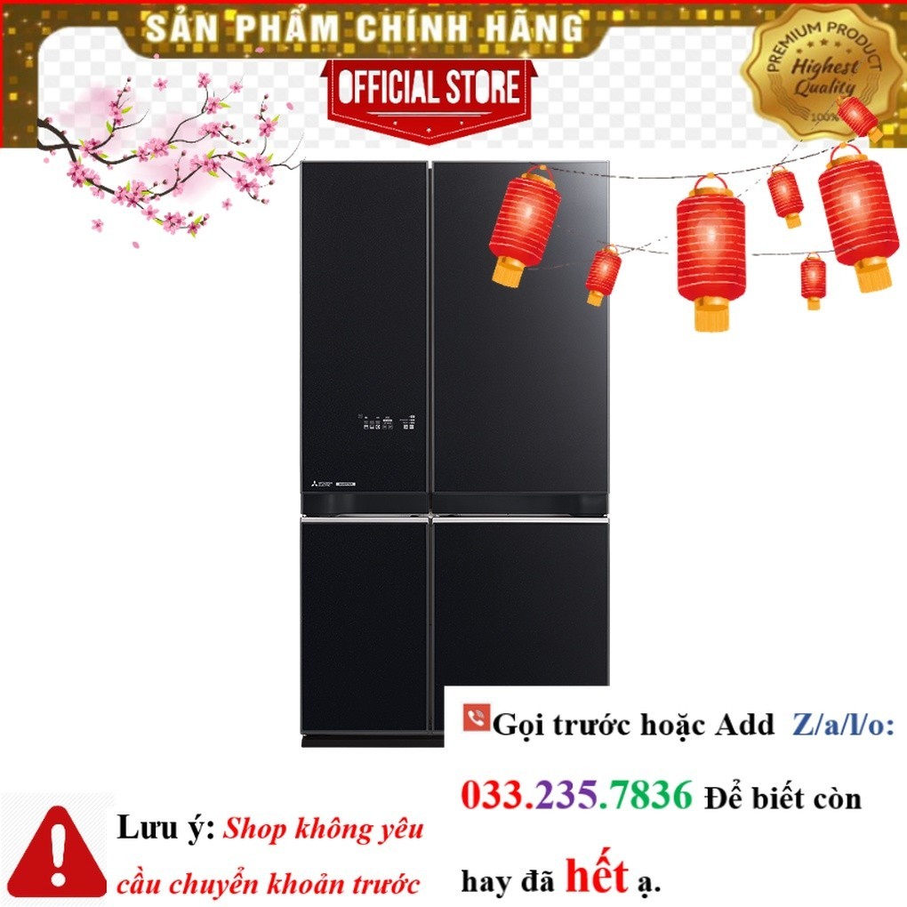 Tủ lạnh Mitsubishi Electric Inverter 580 lít MR-LA72ER -GSL-V <NEw<