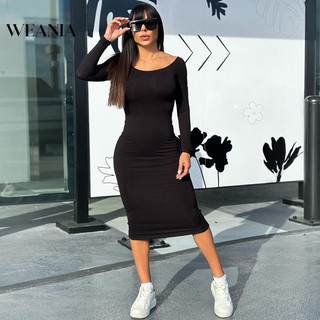Váy vỏ tròn màu trơn dành cho nữ WEANIA