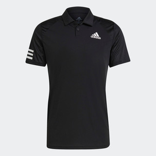 adidas Quần vợt Áo polo 3 Sọc Tennis Club Nam Đen GL5421
