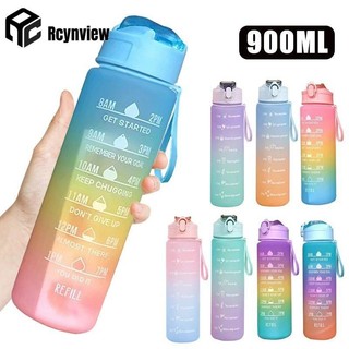 Nước Thể Thao 900Ml Có Ống Hút Động Lực Nước Chống Rò Rỉ BPA Free Dung Tích Lớn Nước Ấm Siêu Tốc Di Động Tập Gym Thể Hình Cốc