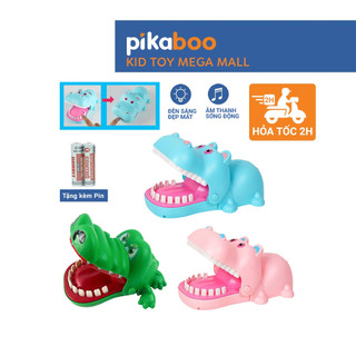 Cá sấu cắn tay vui nhộn cho bé Pikaboo, đồ chơi khám răng cá sấu chất liệu an toàn cho trẻ từ 3 tuổi