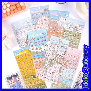 Sticker PET mini Hình Thú Cưng Idako Hoạt Hình Dễ Thương Trang Trí Sổ Tay SS952