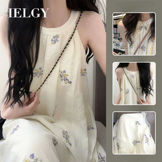 Váy hoa cổ dài thanh lịch dành cho nữ IELGY