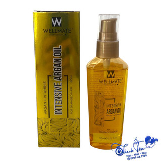 Tinh dầu phục hồi tóc wellmate keratin argan oil 60ml | nk 2024 |