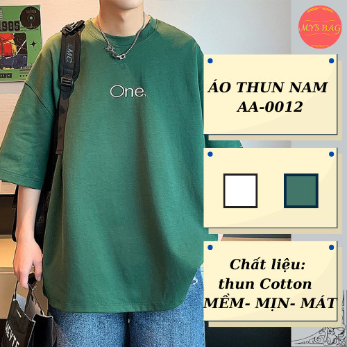 [ giảm 25k mua tại live] Áo thun tay lỡ form rộng in chữ ONE - phông ulzzang unisex nam nữ L-AA-0012