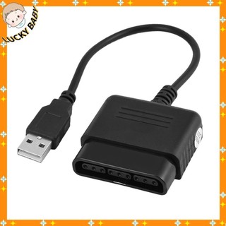 LUCKYBABY Dành cho Bộ chuyển đổi điều khiển Sony Playstation 2 PS2 sang USB PC Windows PS3