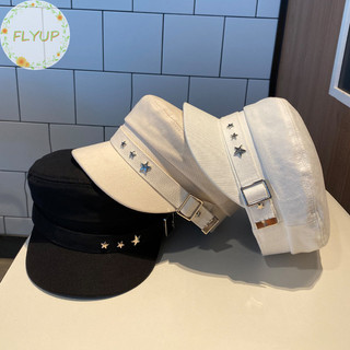 Flyup nữ mũ nồi cotton vịt lưỡi mũ xuân thu đông anh retro phong cách hải quân hàn quốc báo họa sĩ mũ vn