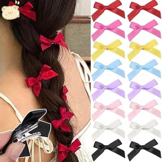 Mini Bowknot Hair Clips Sweet Ballet Ribbon Bow Hairpins Bang Clip Korean Girls Grab Clips Headwear Hair Accessories