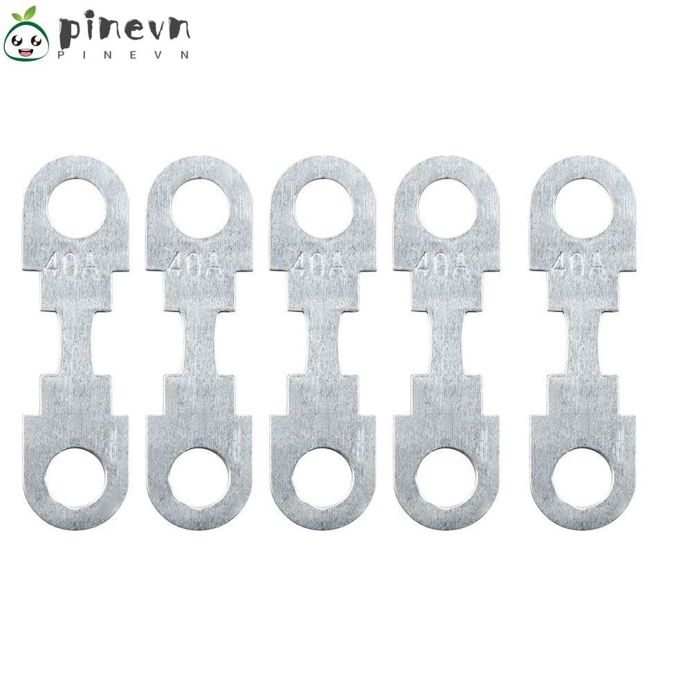 Mảnh cầu chì nhỏ PINEVN, Tấm kẽm phẳng 30A-150A, Tiện lợi 42 * 12 * 5mm / 1.65 * 0.48 * 1,97inch 32 (V) Lắp cầu chì ô tô