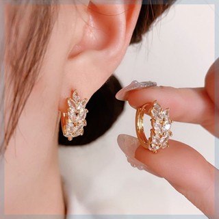  Bông Tai Nữ Lúa Mì Hoa Tai Titan Không Gỉ Phong Cách Đơn Giản Niche Tai Khóa Thời Trang Vòng 