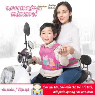 Đai Ngồi Xe Máy Grand Haven  Chống Sốc Thoáng Khí Có Phản Quang An Toàn Tiện Lợi kiểu dáng dễ thương