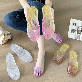 Clemine  Dép nữ phiên bản Hàn Quốc mới của dép thời trang Mặc dép pha lê bên ngoài và dép chống trượt ở nhà