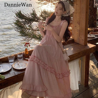 DannieWan Váy đi biển váy Đầm váy nữ body đầm INS Fashion Stylish Vintage WLQ2430Q24 13Z240326