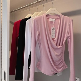 Áo thun tay dài cổ trễ nhún COCOBEBE BEKY TOP