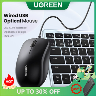 Ugreen Chuột Quang Có Dây USB 3.0 1200 DPI Dây Dài 1.5m Dành Cho Máy Tính / Mac / Linux / Laptop