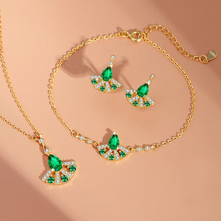 Ban Đầu Lá Bạch Quả Bạc 925 Vòng Tay Nữ Niche Thiết Kế Ánh Sáng Phong Cách Sang Trọng Zircon Vòng Tay ins Sansheng Có Vòng Tay May Mắn
