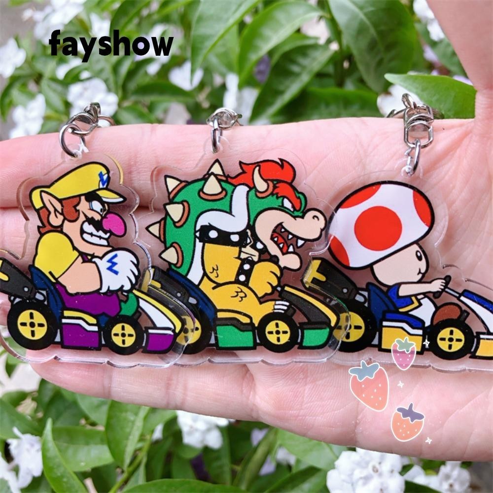 Móc khóa FAY, Mặt dây chuyền Anime Acrylic Yoshi Luigi, Ba lô Charm Wa