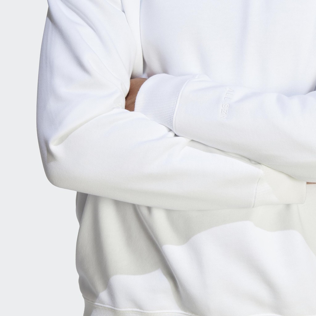 Adidas Phong cách sống Áo Sweatshirt Vải Thun Da Cá ALL SZN Nam trắng IC9805