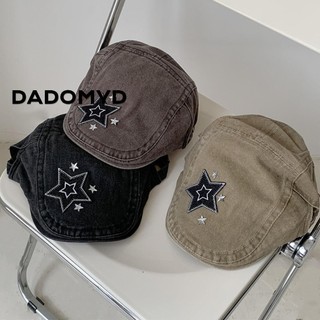 Mũ chuyển tiếp ngôi sao, Mũ cao bồi ngôi sao ngắn bằng vải Cotton, Mũ nồi cổ điển có thể điều chỉnh Hexagram thời trang dành cho nữ
