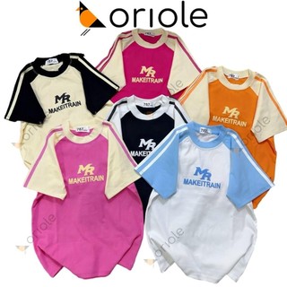 Áo Thun Nữ Baby Tee -Áo Baby Tee Ôm - Áo Thun Baby Tee Tay Phối Raplan 
