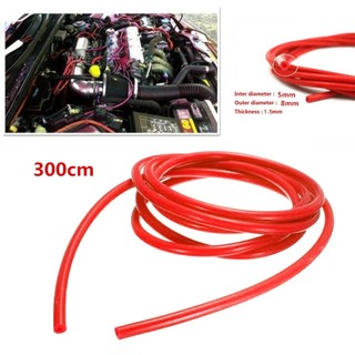 Ống hút chân không Xe máy Dây nhiên liệu màu đỏ Phụ kiện chống lão hóa bằng silicon 5mm