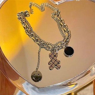 Ngọt Ngào Mát Instagram Mặt Cười Gấu Vòng Tay Hai Lớp Cho Nữ Sinh Với Thiết Kế Độc Đáo Cho Nhật Bản Và Hàn Quốc Cá Tính Thời Trang Thủ Công Đa Năng