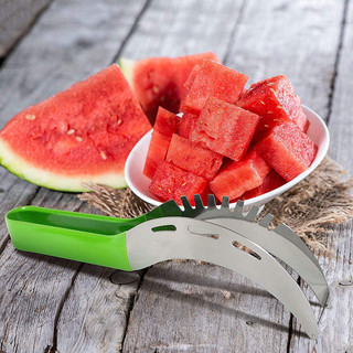 Dưa hấu hiện vật cắt lát dao inox dao corer dụng cụ trái cây và rau củ dưa hấu kẹp phụ kiện nhà bếp mới
