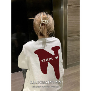 Xiaozhainv Áo Thun Cotton Thời Trang Mùa Hè Áo Thun Tay Ngắn Rời Cotton Top