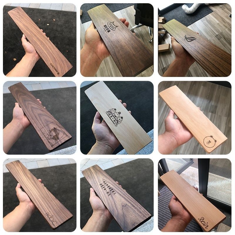 Đệm đỡ cổ tay fl980 bằng gỗ hỗ trợ bàn phím cơ Đệm Cổ Tay Bàn Phím filco60 87 phím 104 Khay Để Bàn p