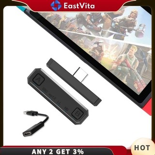 Eastvita Bluetooth Adapter Bộ Phát Âm Thanh 2 Trong 1 Type-c Bluetooth V5.0 Truyền Adapter Cho PS4 Nintendo Switch
