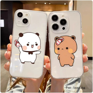 Dành Cho Samsung A55 A54 A35 A15 A05 A05s A53 A52 A51 A50 A30 A31 A32 A33 5G A34 A10 A11 A12 A13 A14 4G 5G Ốp Lưng Gấu Dễ Thương Vỏ Mềm Trong Suốt