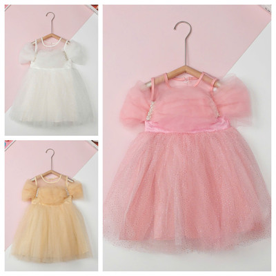 Váy dự tiệc, sự kiện bé gái công chúa LITIBABY, hở vai size 2 đến 10 tuổi