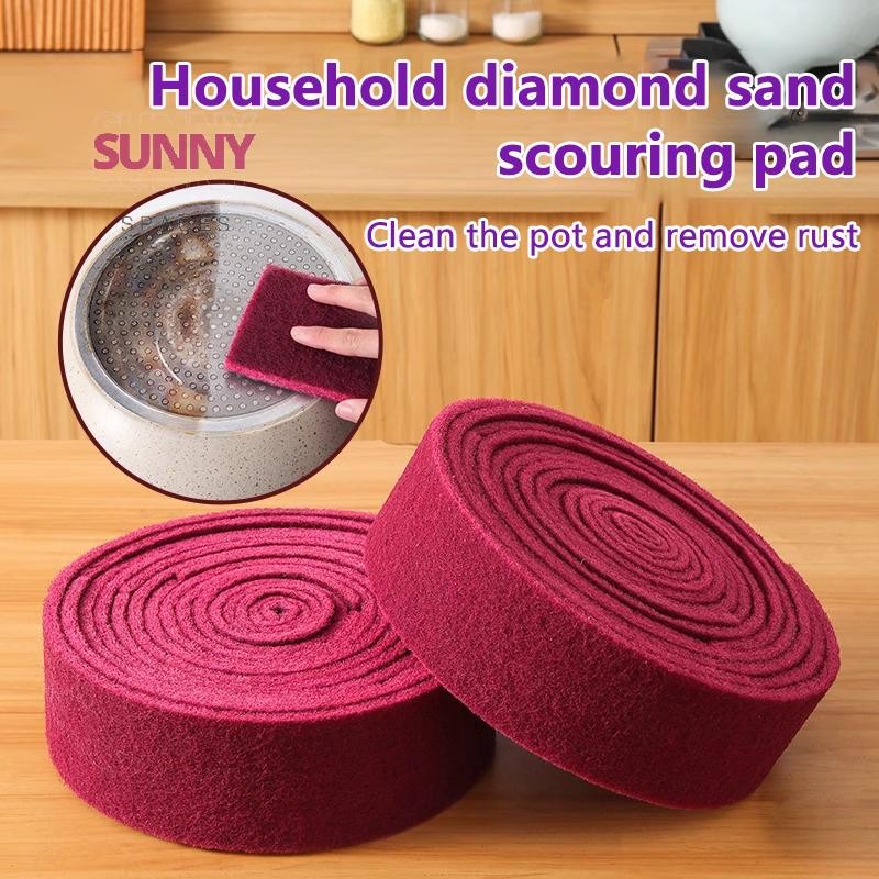 [Sunny Spaces] 1m / cuộn Karborundum Tẩy rỉ sét Bàn chải tẩy bát đĩa Làm sạch nồi Emery Descaling Cl