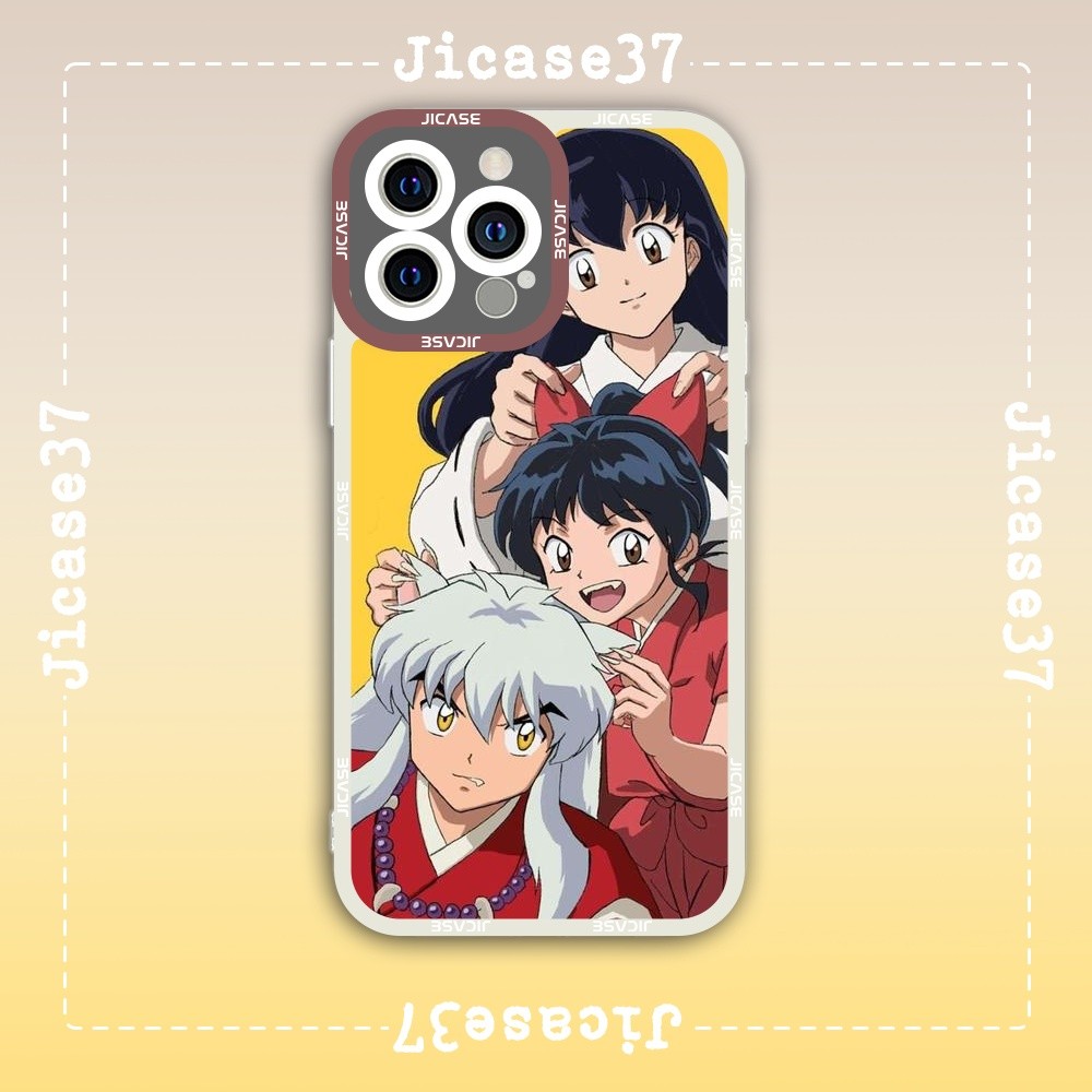 Ốp lưng iPhone Cạnh Vuông Samsung Xiaomi Oppo Chủ đề anime Inuyasha Khuyển dọa xoa