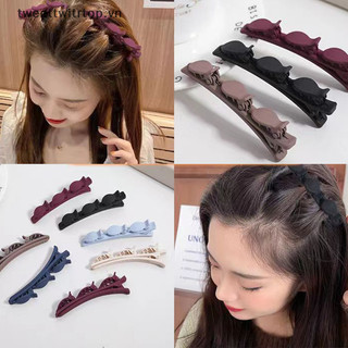 Kẹp tóc dạng tết thời trang thanh lịch cho nữ