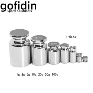 Gofidin set 1 / 5 quả cân điện tử chính xác 1g / 2g / 5g / 10g / 20g / 50g / 100g grams