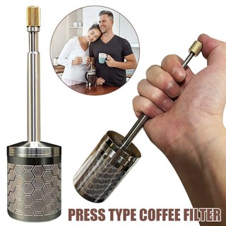 Portable Final Press Coffee Infuser Travel Stainless Steel Coffee Filter Brewer Coffee Making Accessories