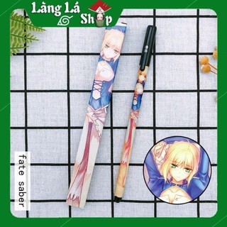 Bút Viết cao cấp Anime Fate stay night (Saber) - Dạ bi mực đen kèm hộp in hình thân bút và hộp