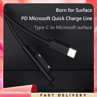 [Kidsdreammall.vn] Cáp sạc nhanh USB C PD cho Microsoft Surface Pro 7 6 5 4