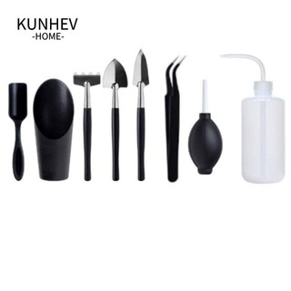KUNHEV Dụng cụ mọng nước, Bộ dụng cụ làm vườn Mini chăm sóc cây trồng, Phụ kiện Dụng cụ làm vườn thu nhỏ đa chức năng trong nhà bền bỉ