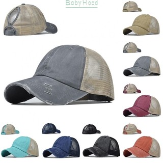 【Big Discounts】Men Women Trucker Hat Washed Mesh Back Baseball Cap Adjustable Solid Dad Hats#BBHOOD
