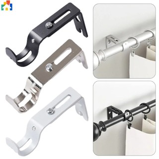2 Chiếc Đa Năng Có Thể Điều Chỉnh Chịu Lực Rèm Thanh Móc Treo Tường Cửa Sổ Drap Cực Treo Móc Giá Đỡ Với Vít Cố Định