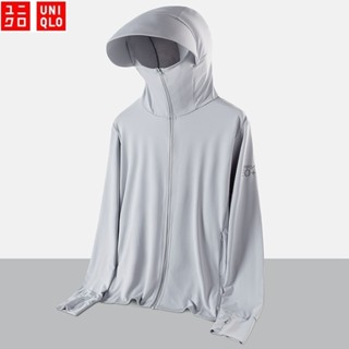 Uniqlo Quần áo chống nắng câu cá và đi xe đạp ngoài trời mới dành cho nam Quần áo da nhẹ và thoáng khí cho nam và nữ